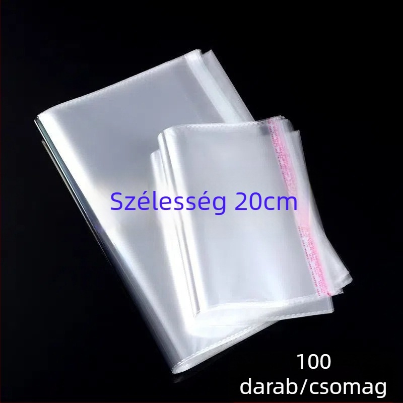 OPP öntapadós műanyag csomagoló tasak, 100% új anyag, logó nyomtatás, ruházati csomagoláshoz, zoknik és kiegészítők