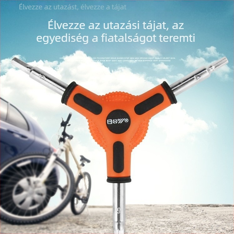 BOY Y-típusú hatszögletű kulcs kerékpárhoz, 45# acél, testreszabható feldolgozás
