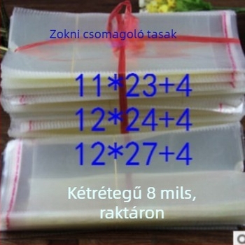 OPP ÖNTAPADÓS zacskók zoknikhoz, 8 mm vastagságú, férfi és női zoknikhoz
