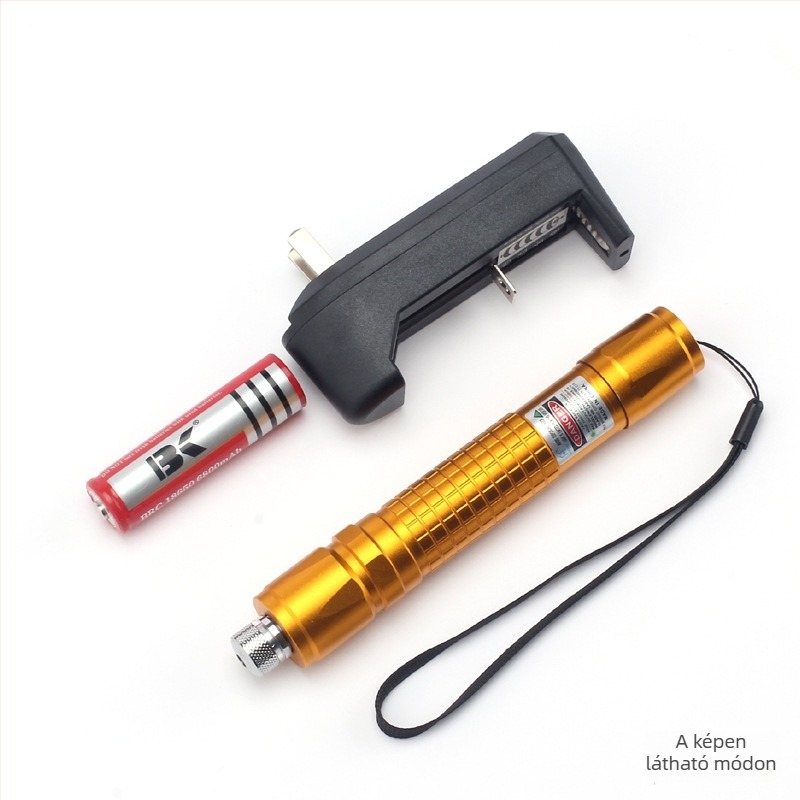 Lézermutató alumínium ötvözet testtel irodai prezentációkhoz; Li-ion akkumulátorról működik; 200 darabos készlet