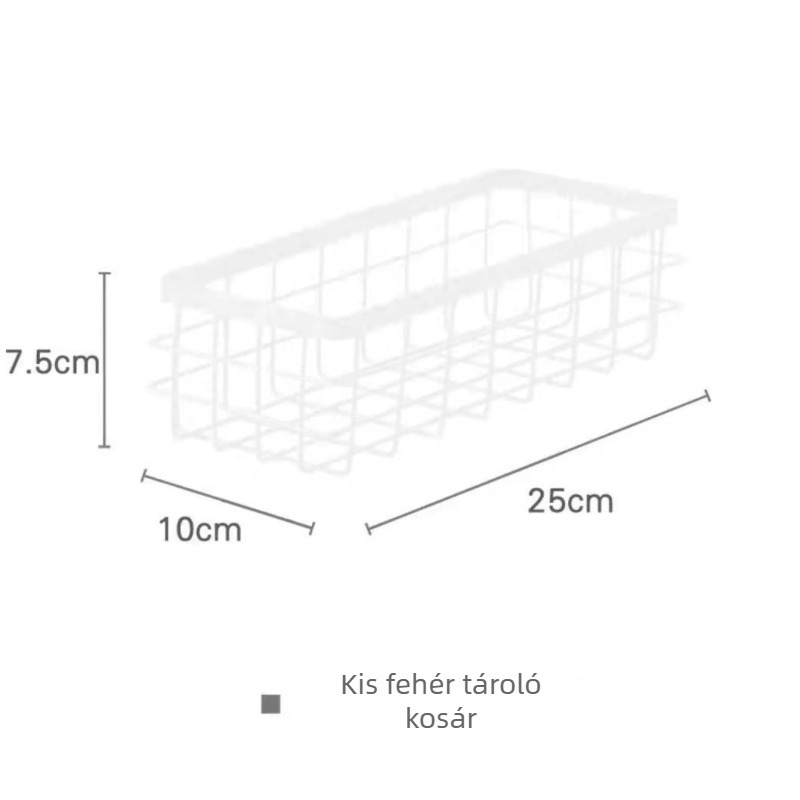 Japán stílusú asztali tároló doboz, fémből készült keret, falra szerelhető kozmetikai rendező (Modell 001)