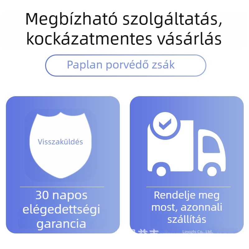 Nedvességálló paplan tároló tasak, átlátszó, vastag műanyag, extralig, porvédett, sík nyílás
