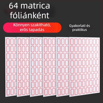 Kézzel írt papírcímke, öntapadós, 64 címke oldalanként, modell TM191113C802, Engedélyezett magánmárkák: Igen