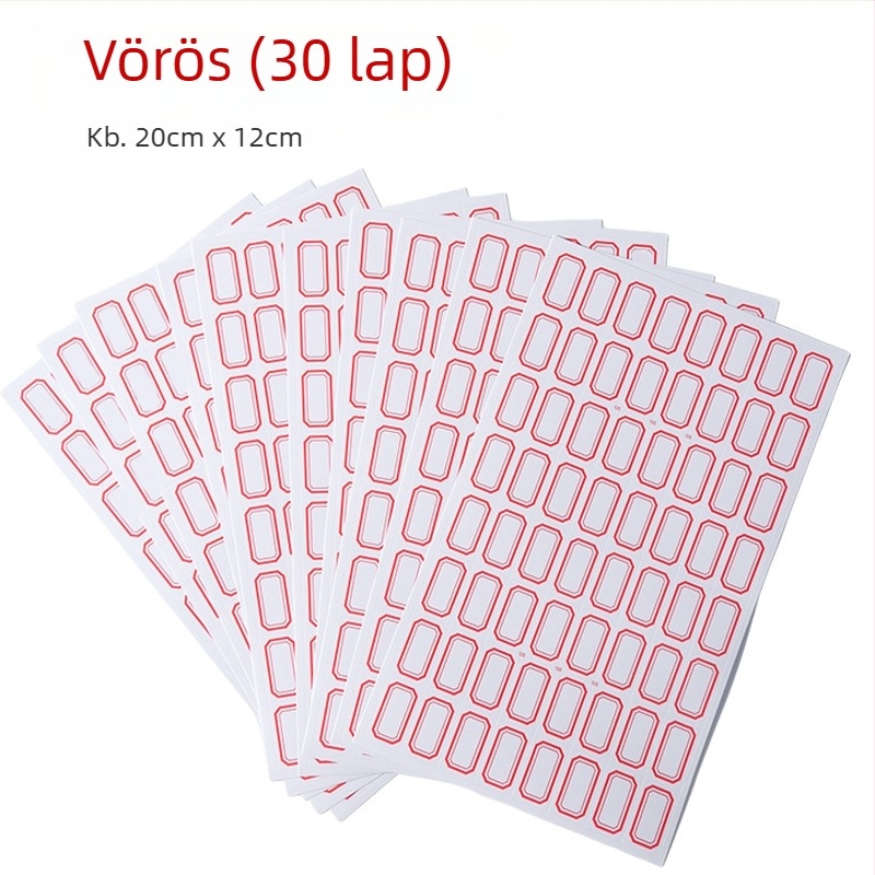 Kézzel írt papírcímke, öntapadós, 64 címke oldalanként, modell TM191113C802, Engedélyezett magánmárkák: Igen