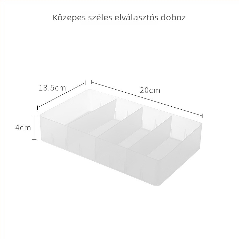 Asztali tároló doboz osztókkal, PP műanyagból, 100% új anyag, kozmetikumokhoz, bőrápoláshoz és ékszerekhez, modell 70422-70438