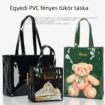 PVC tote táska, vízálló, dupla rétegvastagság 80 Silk, univerzális tote táska