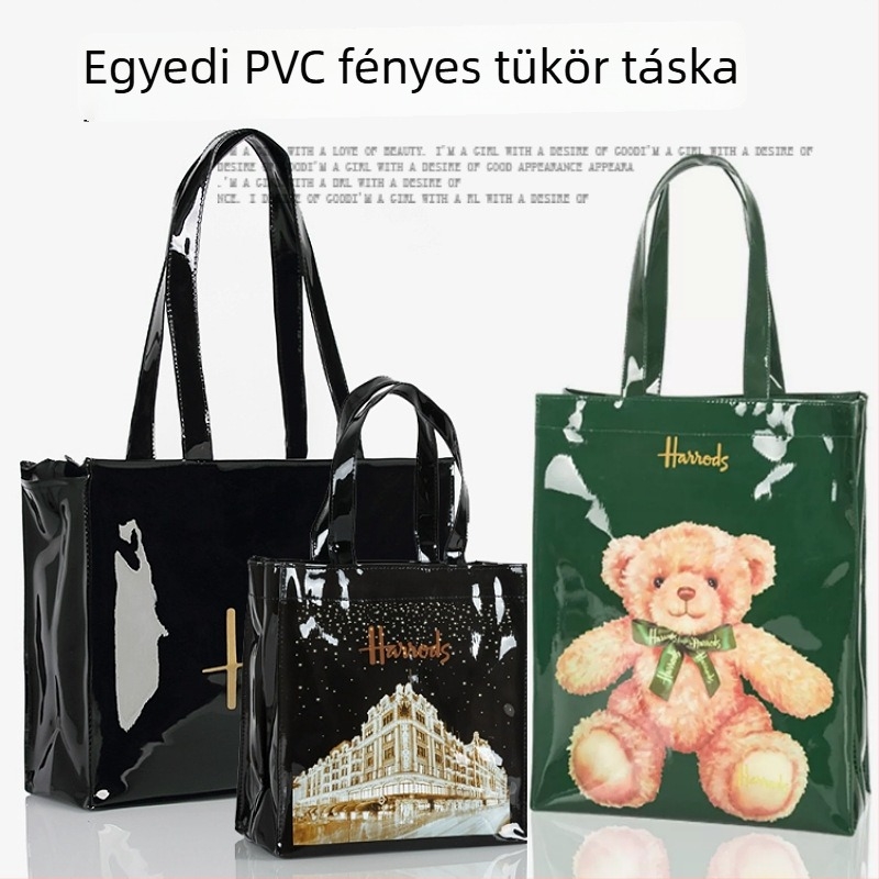 PVC tote táska, vízálló, dupla rétegvastagság 80 Silk, univerzális tote táska