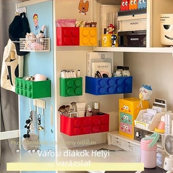 Falasra szerelhető mágneses kozmetikai tároló doboz — műanyag, modern minimalist stílus, 0,56 kg