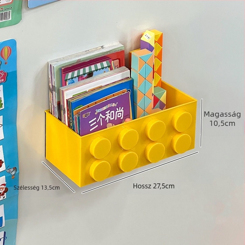 Falasra szerelhető mágneses kozmetikai tároló doboz — műanyag, modern minimalist stílus, 0,56 kg