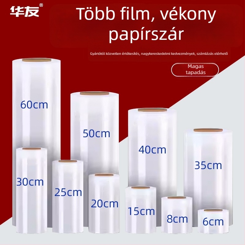 Egyedi PE nyújtófilm élelmiszer csomagoláshoz, különböző formák, állítható vastagság, eredet Hebei