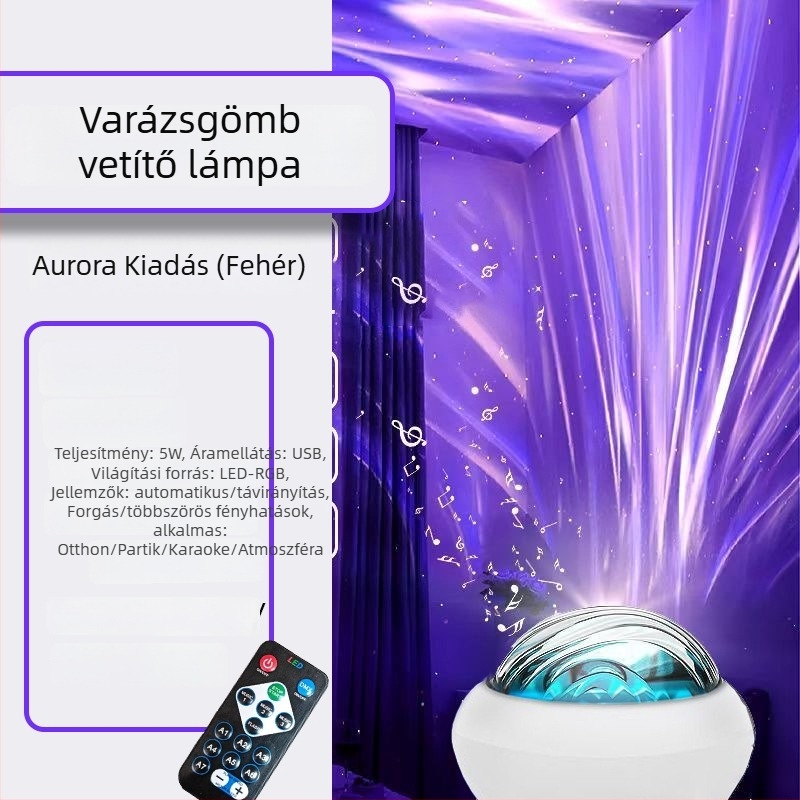 Csillagos égvetítő lámpa környezeti fénnyel, ABS ház, modell 333, feszültség ≤36V, 3C tanúsítvány