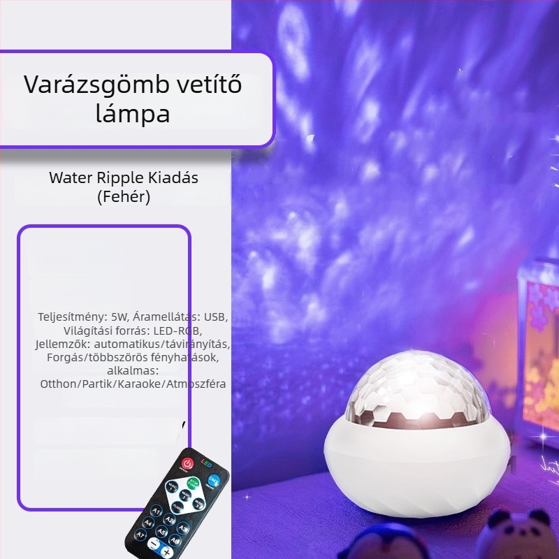 Csillagos égvetítő lámpa környezeti fénnyel, ABS ház, modell 333, feszültség ≤36V, 3C tanúsítvány