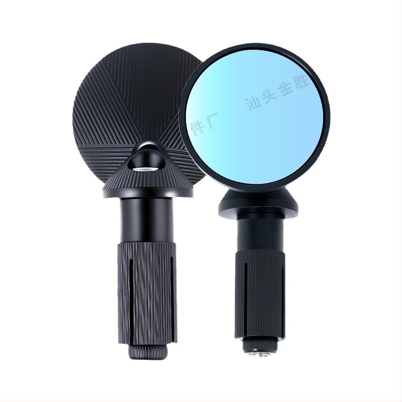 Motorkerékpár kör alakú visszapillantó tükör - alumíniumötvözet ház, kör alakú tükör, általános kompatibilitás