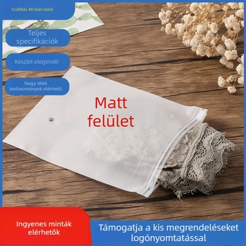 EVA cipzáras zacskók ruhák és zoknik csomagolásához – félig átlátszó műanyag ruhatáskák nyomtatott logóval (Márka: To Lin; Kétszeres fal vastagsága: 14; Napi termelés: 50 000)