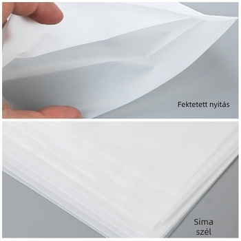 Matt felületű PE sík tasak ékszerek csomagolására logóval – Guosheng márka; Termékkód: Frosted Flat Pocket; Vastagság: 14; Napi gyártási kapacitás: 100000