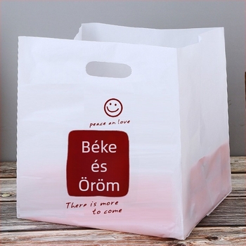 Egyszer használatos műanyag csomagolózacskók és négyszögletes dobozok gombócok és sushi számára, kézi fogantyúval