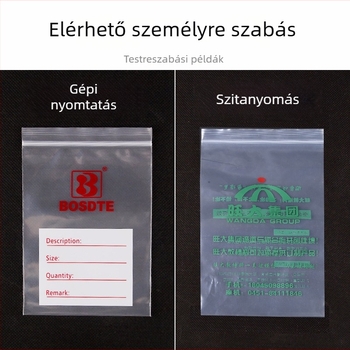 PE csomagoló tasakok – átlátszó ZIP tasakok ajándékokhoz és ékszerekhez, Fang Zhuo márka, dupla réteg vastagság 8 Silk, napi termelés 5 tonna