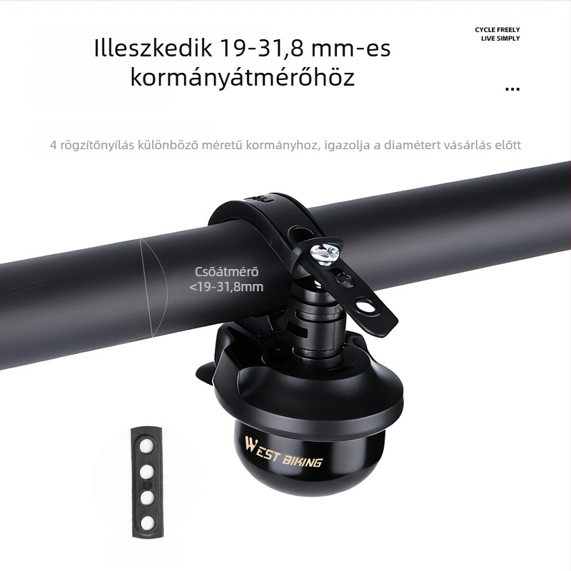 Kerékpár csengő – réz, West Rider, Modell Yp0706069