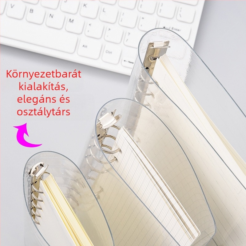 A7-es oldható lapos notesz, A6 puha fedéllel, A5-ös hat lyuk, B5-ös kilenc lyuk, A4-es négy lyuk, 26 lyuk és 20 lyuk