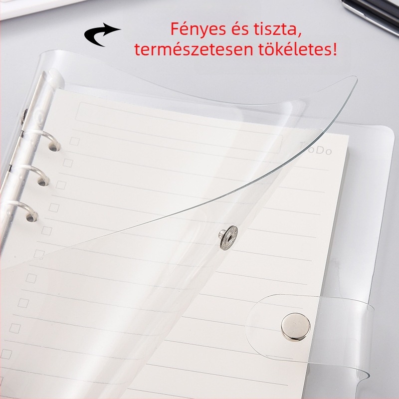 A7-es oldható lapos notesz, A6 puha fedéllel, A5-ös hat lyuk, B5-ös kilenc lyuk, A4-es négy lyuk, 26 lyuk és 20 lyuk