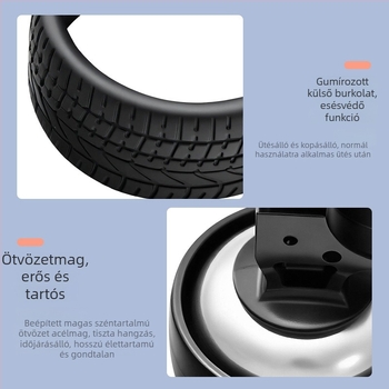 Babakocsi és kerékpár csengő, jellemzők: gumi kerék + ötvözet belső; modell Stroller Tire Bell; márka pther