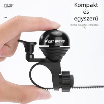 West Rider kerékpár csengő alumíniumötvözetből, hegyi és országúti kerékpárokhoz, modell Yp0706057.