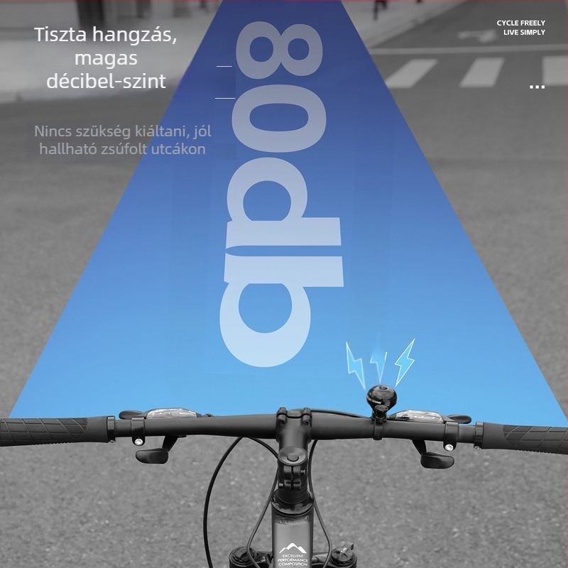 West Rider kerékpár csengő alumíniumötvözetből, hegyi és országúti kerékpárokhoz, modell Yp0706057.