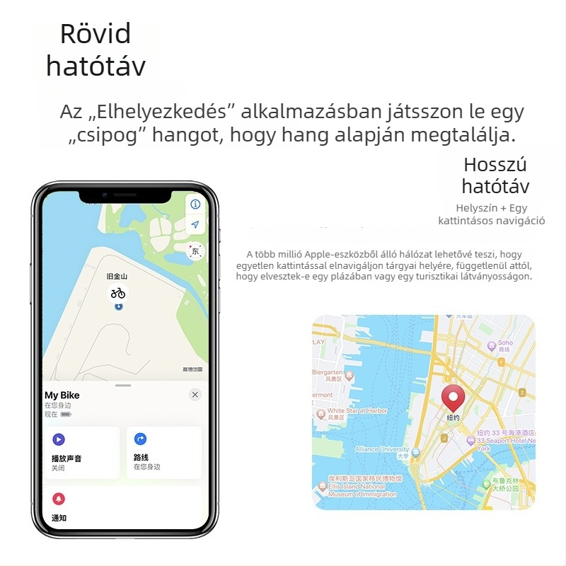 Find My nyomkövető kulcsokhoz és háziállatokhoz, AirTag elvesztés elleni eszköz