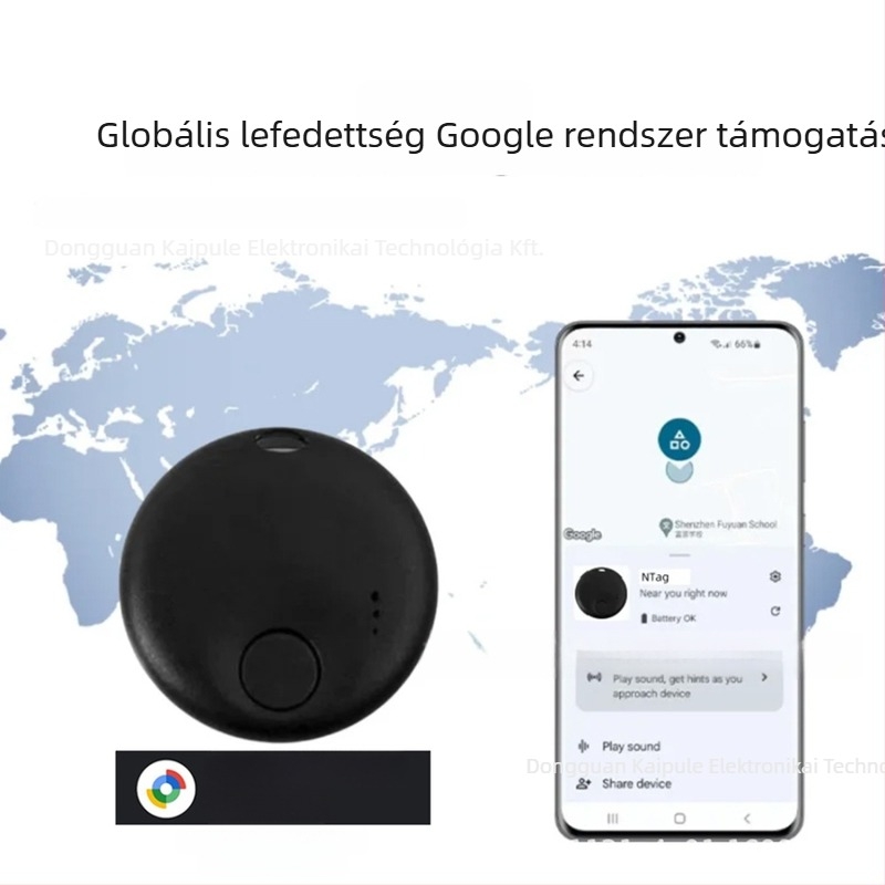 GPS nyomkövető AD001 Android és iOS készülékekhez – ABS ház, 230mAh akkumulátor, korlátlan vezeték nélküli hatótávolság