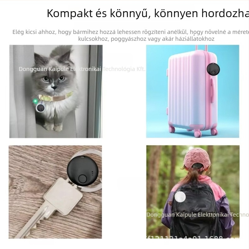 GPS nyomkövető AD001 Android és iOS készülékekhez – ABS ház, 230mAh akkumulátor, korlátlan vezeték nélküli hatótávolság