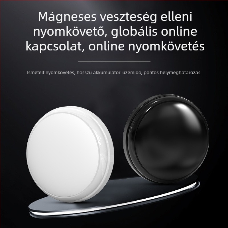 Mágneses jármű GPS-nyomkövető – lopás elleni, 5 órás üzemidő, USB 2.0, ABS ház, 9 g súly