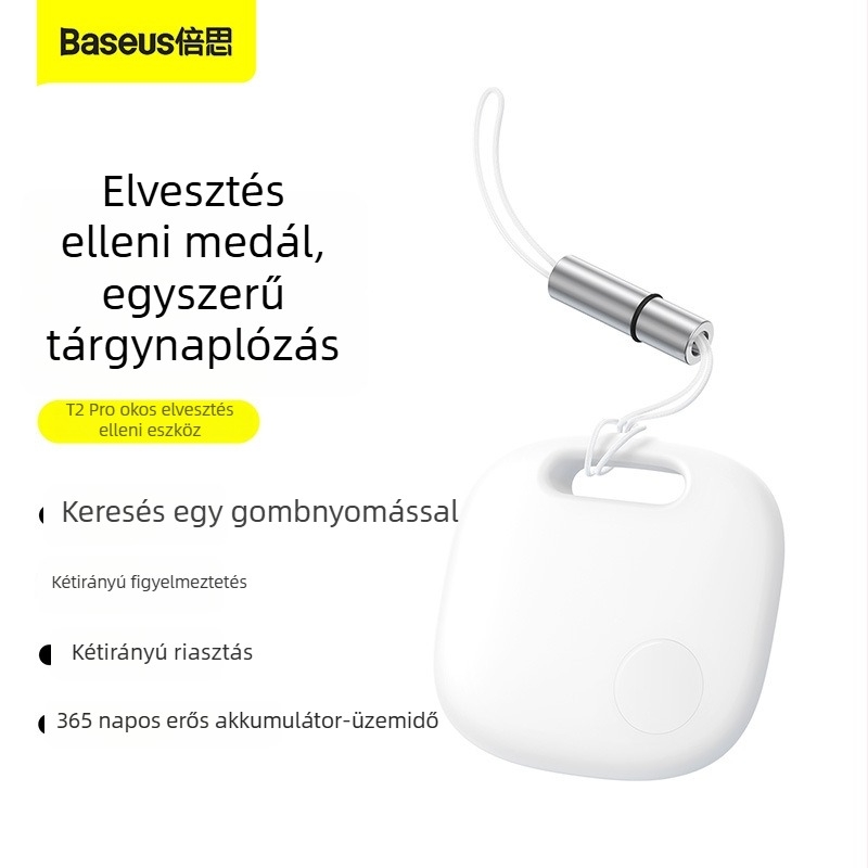 Baseus Bluetooth intelligens anti-eltűnés nyomkövető BS-BF001, GPS helymeghatározás, 30m hatótáv, iOS kompatibilis, PC ház