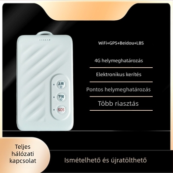 4G-es elektronikus munkabélyegző jelenlét-nyomkövetővel – Baidu térkép, GPS 5–15 m, polimer akkumulátor, termékkód Vd80