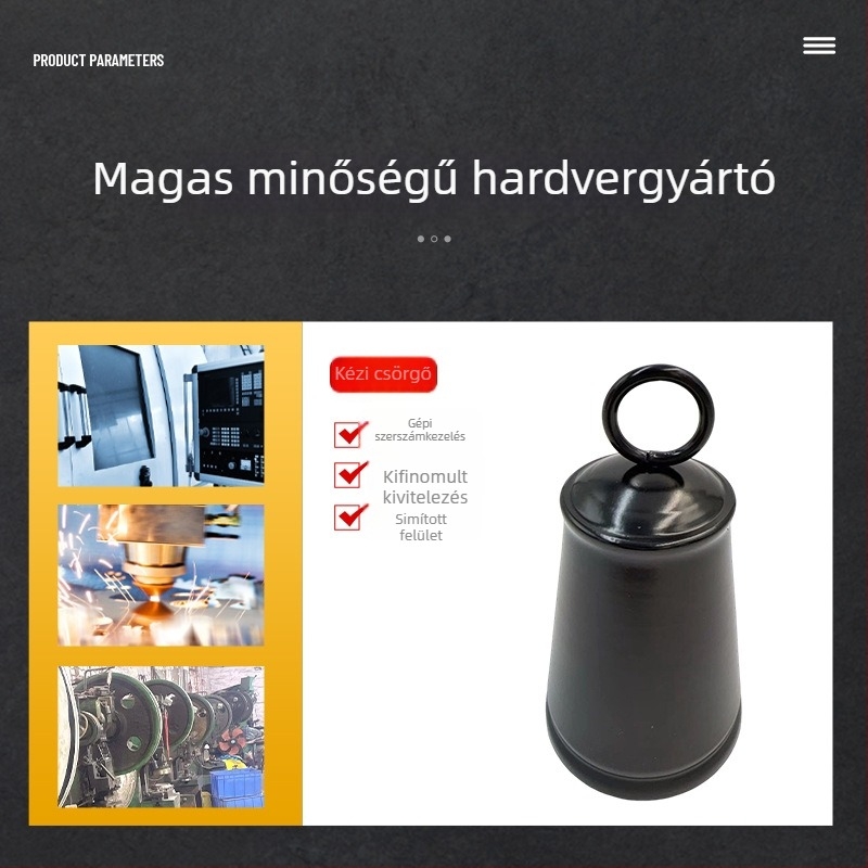 Maoyi ötvözet kézcsengő – modern minimalist metal dizájn díjakra és személyes ajándékokra