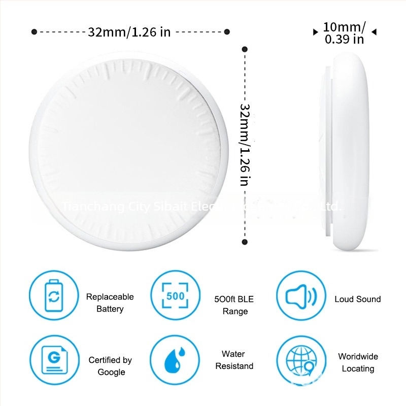 Bluetooth nyomkövető elvesztés elleni, háziállatoknak, gyerekeknek és időseknek, kilépéshez emlékeztetővel