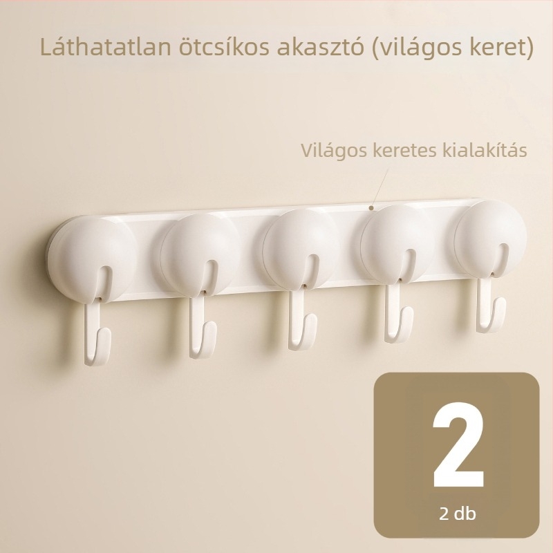 Vákuumos kampó konyhához és fürdőszobához, fúrás nélkül, ABS anyag, egykaros, modern minimalist stílus, terhelés 3–5 kg