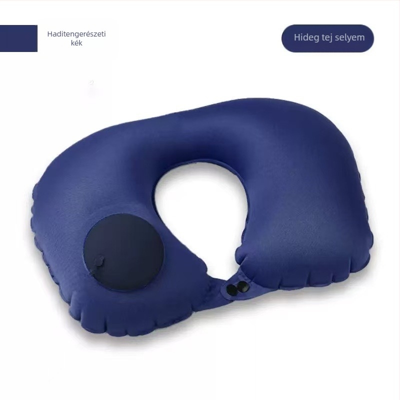 Jingcheng Felfújható utazási nyakpárna, U-alakú, TPU légzsák anyag, gázzal töltött, könnyű, 0,5 kg alatt