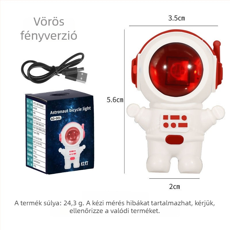 Hátsó kerékpár lámpa éjszakai kerékpározáshoz figyelmeztető fénnyel | Anybike | Termékkód Al867172084426 | Nem importált