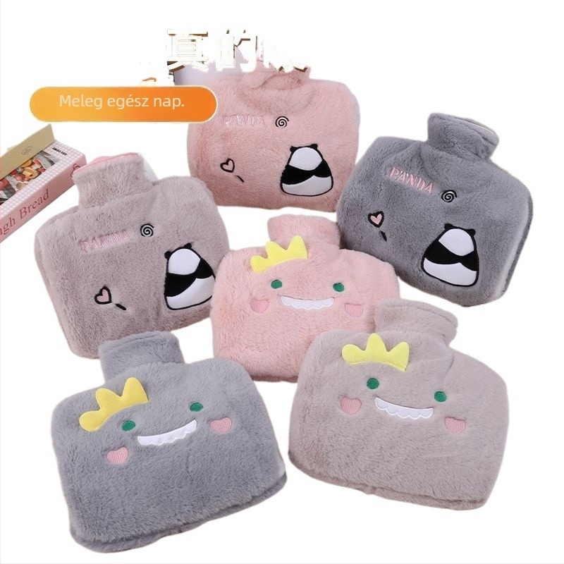 Vízfeltöltésű melegvíz-palack, önmelegítő, PVC anyag, többszintű hőmérséklet-szabályozás, kézre, kézfejre, nyakra és hátra