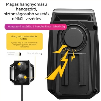 MTB első lámpa, 3-in-1 vezeték nélküli kerékpár számítógép, kürt lámpa, éjszakai világítás országúti kerékpárhoz
