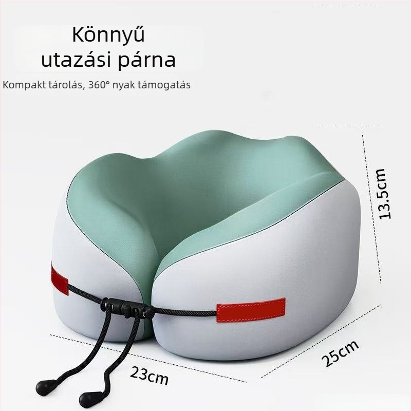 Memóriahabú U-alakú utazó nyakpárna Milk Silk anyaggal, minimalist stílus, univerzális illeszkedés