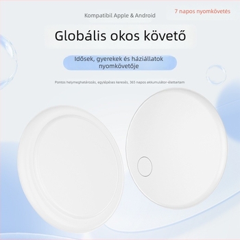 GPS nyomkövető D2 – globális lokátor Bluetooth nyomkövetéssel és riasztással, medálként viselhető, 210 mAh akkumulátor, iOS-kompatibilis