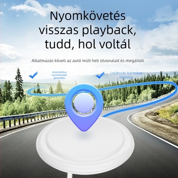 GPS nyomkövető D2 – globális lokátor Bluetooth nyomkövetéssel és riasztással, medálként viselhető, 210 mAh akkumulátor, iOS-kompatibilis