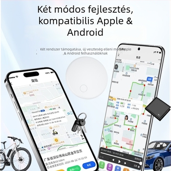 GPS nyomkövető D2 – globális lokátor Bluetooth nyomkövetéssel és riasztással, medálként viselhető, 210 mAh akkumulátor, iOS-kompatibilis