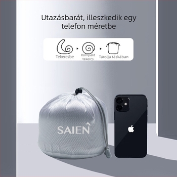 U alakú memóriahabos utazópárna Ice Silk huzattal, könnyű 0,5 kg alatt, univerzális használatra, felnőtteknek és időseknek