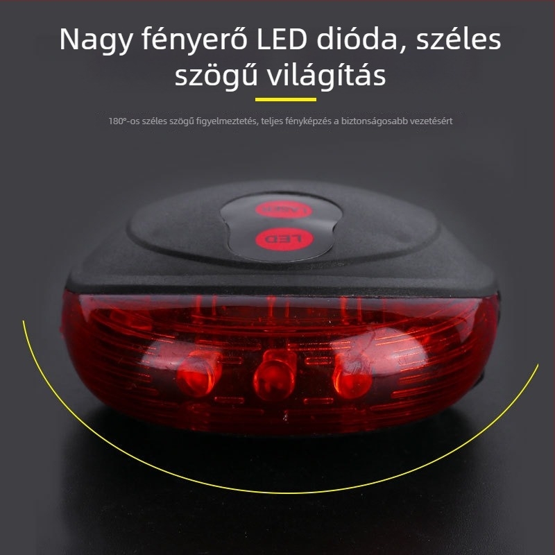 Lézeres hátsó kerékpár lámpa biztonsági figyelmeztetéssel, hegyi kerékpárhoz, testreszabható igény szerint