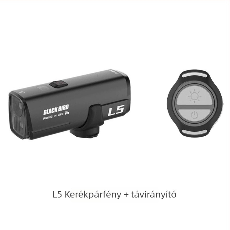 Blackbird okos kerékpár első fénye, gyorskioldó rögzítés, vízálló, út- és terepkerékpárokhoz, vakítást gátló, modell L5