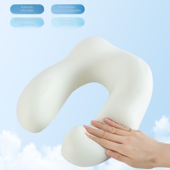 U-alakú memóriahabos utazópárna (Töltet: memóriahab; Alak: U-forma; Alkalmas minden korosztály számára; Stílus: modern minimalist)
