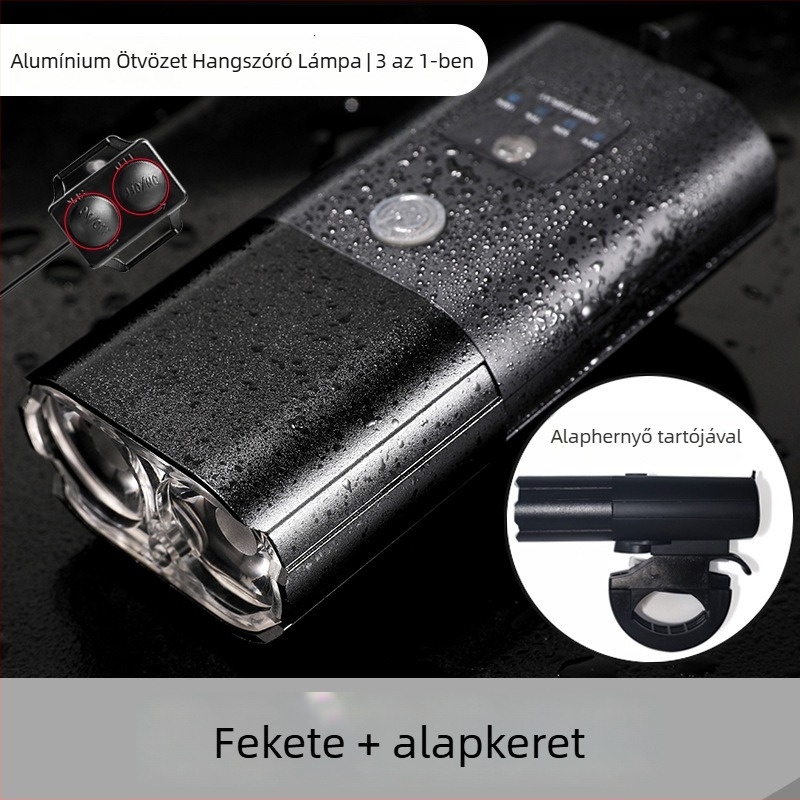 BSK alumínium ötvözetű első kerékpárfény, USB-töltésű, MTB és országúti kerékpárokhoz