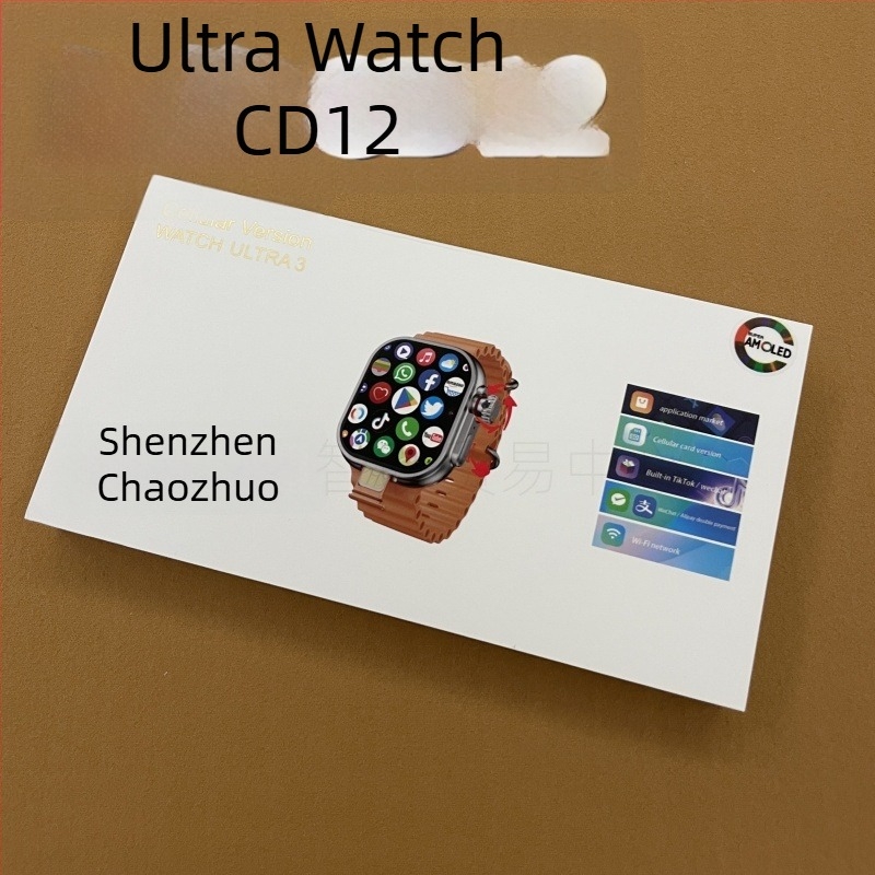 Okosóra AMOLED kijelzővel, SIM-kártya-nyílás, érintéses és gombos kezelés, szilikon szíj, mágneses töltés